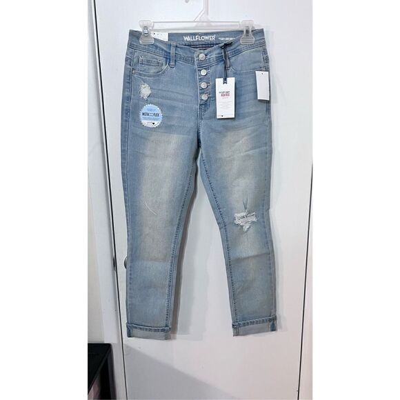 WALLFLOWER FLIRTY CURCY HIGH RISE ANKLE INSTA FLEX JEANS SIZE 5 NEW - Picture 3 of 16